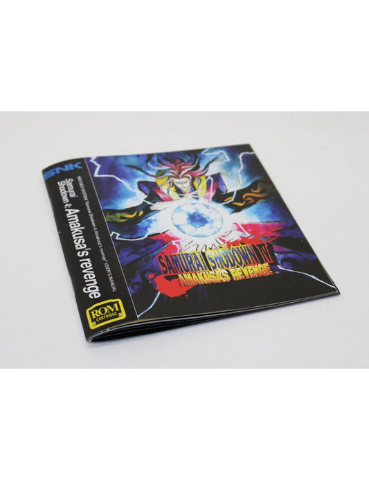 SAMURAI SHODOWN IV Amakusa's revenge MANUAL Reg. USA